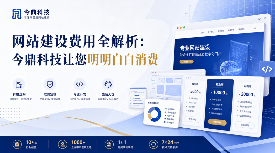 网站建设费用全解析：今鼎科技让您明明白白消费