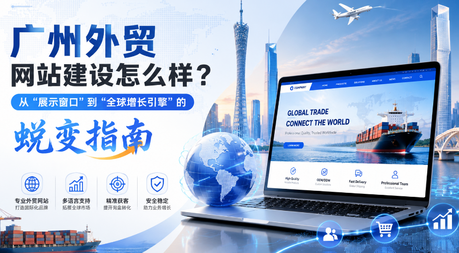 广州外贸网站建设怎么样？从“展示窗口”到“全球增长引擎”的蜕变指南