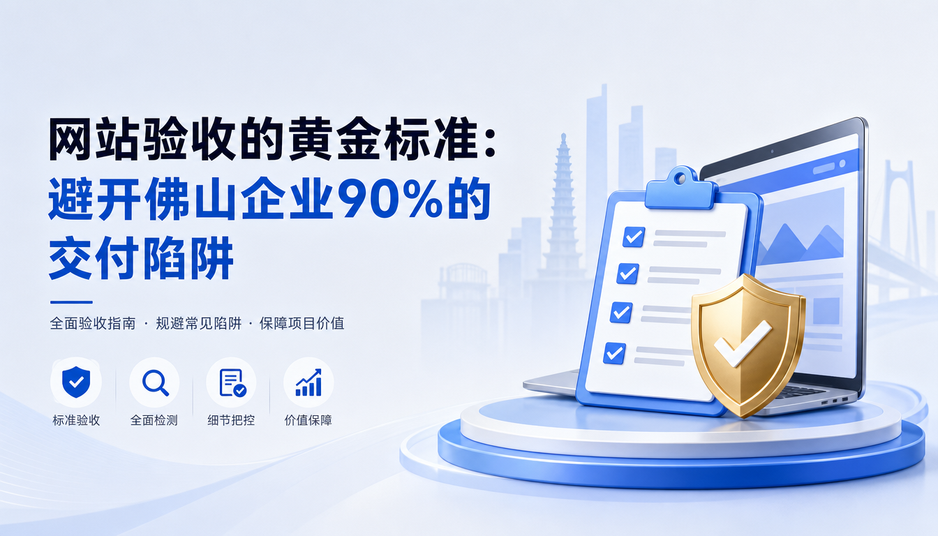网站验收的黄金标准：避开佛山企业90%的交付陷阱