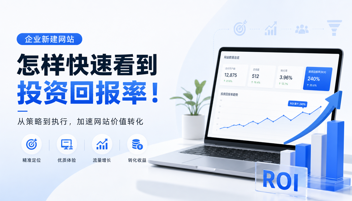 企业新建网站怎样快速看到投资回报率！